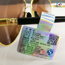 Таможенное оформление бумага с покрытием клей стикер лазера пройденный QC печати этикеток